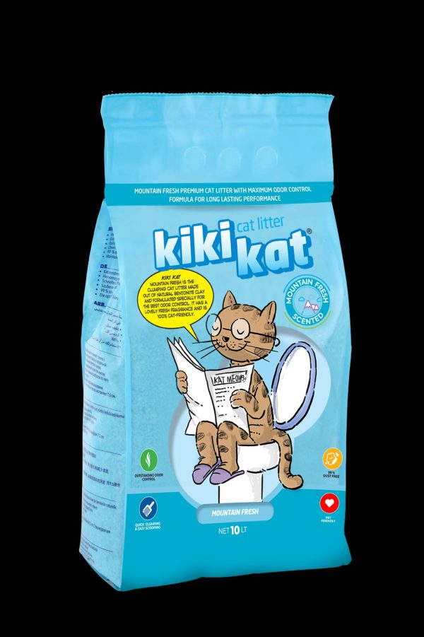 חול לחתולים קיקי קאט מאונטן פרש 10 ליטר