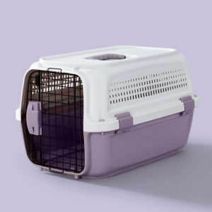 כלוב נשיאה לחתול צבע סגול pets and vets