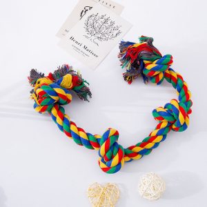 Four-Knot Dog chew toys- צעצוע חבל 4 קשרים לכלבים בינוניים וגדולים