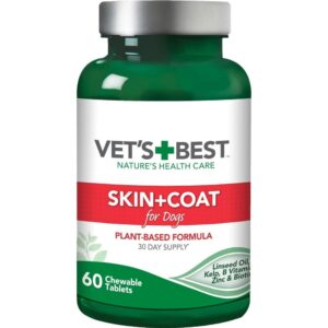Vet's Best – תוסף תזונה לעור ולפרווה (טבליות לעיסה)